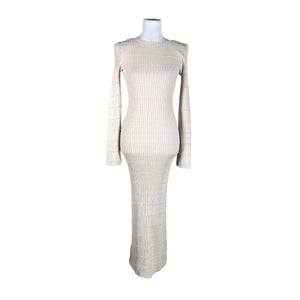 Unisex Lindex - Knit dress, size 36 - Beige (1)