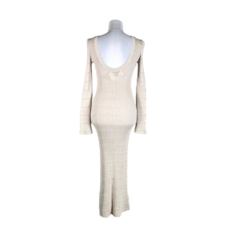 Unisex Lindex - Knit dress, size 36 - Beige (2)