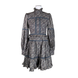 Unisex By Malina - Schiffon dress, size 36 - Blue (1)