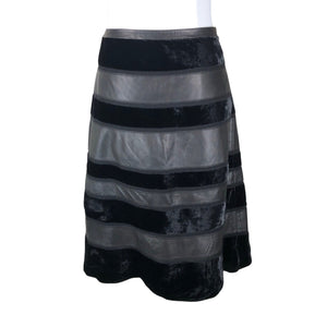 Unisex Salvatore Ferragamo - Leather skirt, size 38 - Black (2)