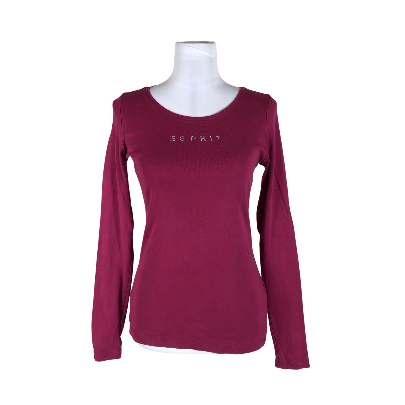 Unisex Esprit - Tricot shirt, size 38 - Wine red (1)