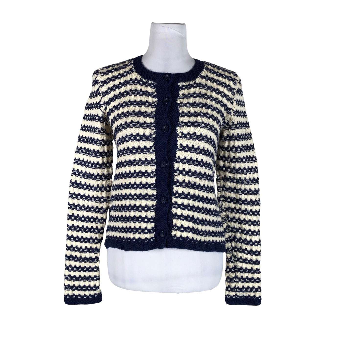 Unisex Handmade - Cardigan, size 36 - Natural white (1)