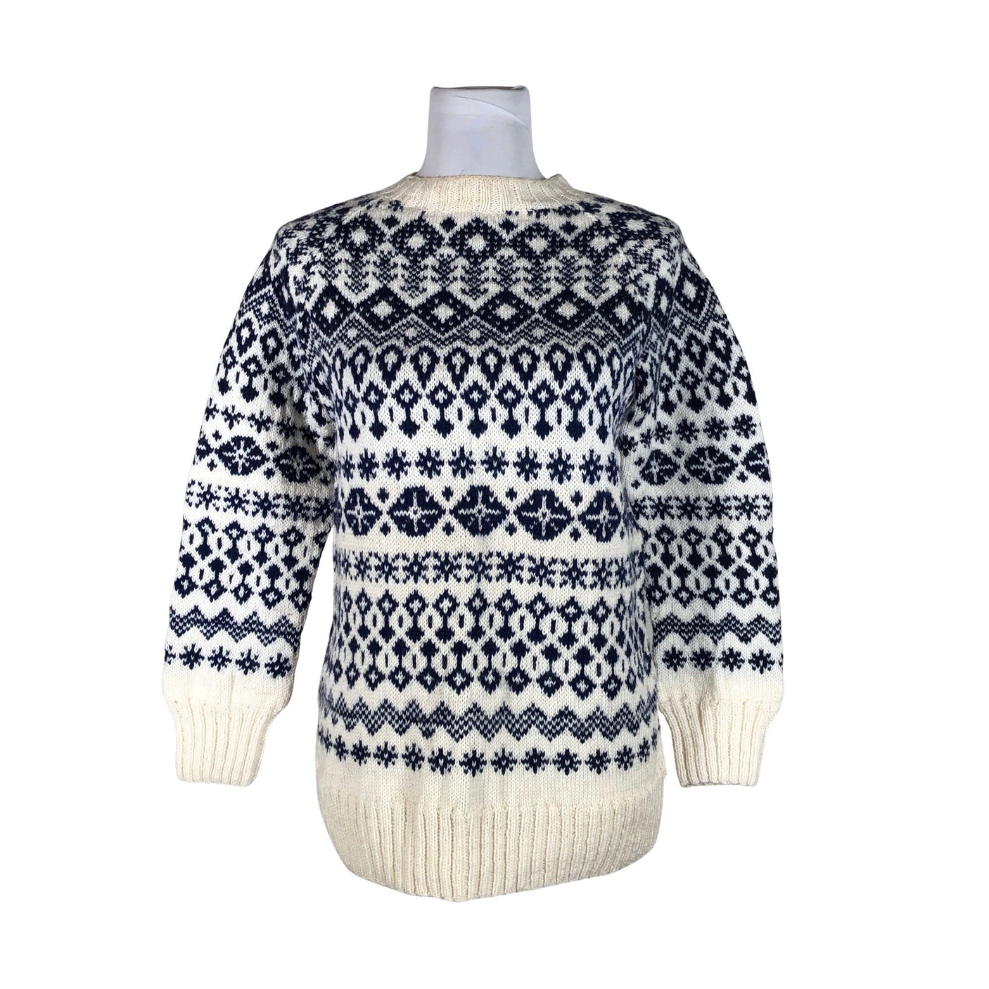 Unisex Handmade - Sweater, size 36 - Natural white (1)