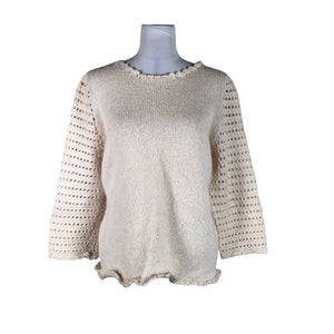 Unisex Handmade - Sweater, size 36 - Natural white (1)
