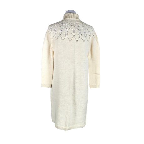 Unisex Handmade - Knit dress, size 36 - Natural white (2)