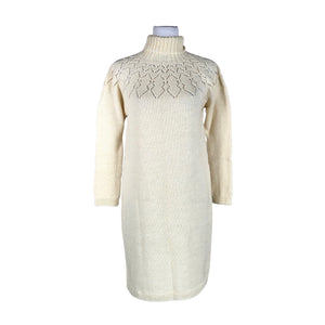 Unisex Handmade - Knit dress, size 36 - Natural white (1)