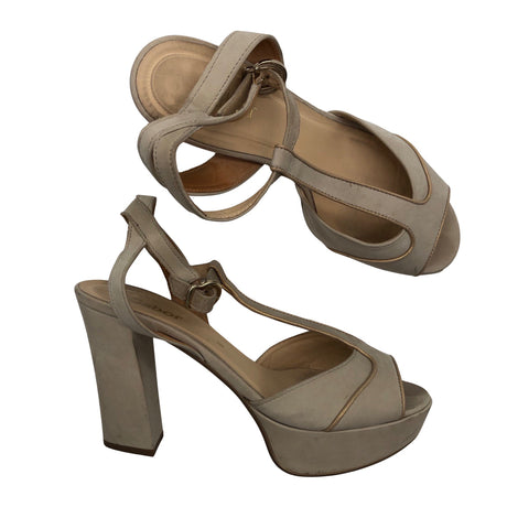 Unisex Gabor - Heeled sandals, size 39 - Beige ()