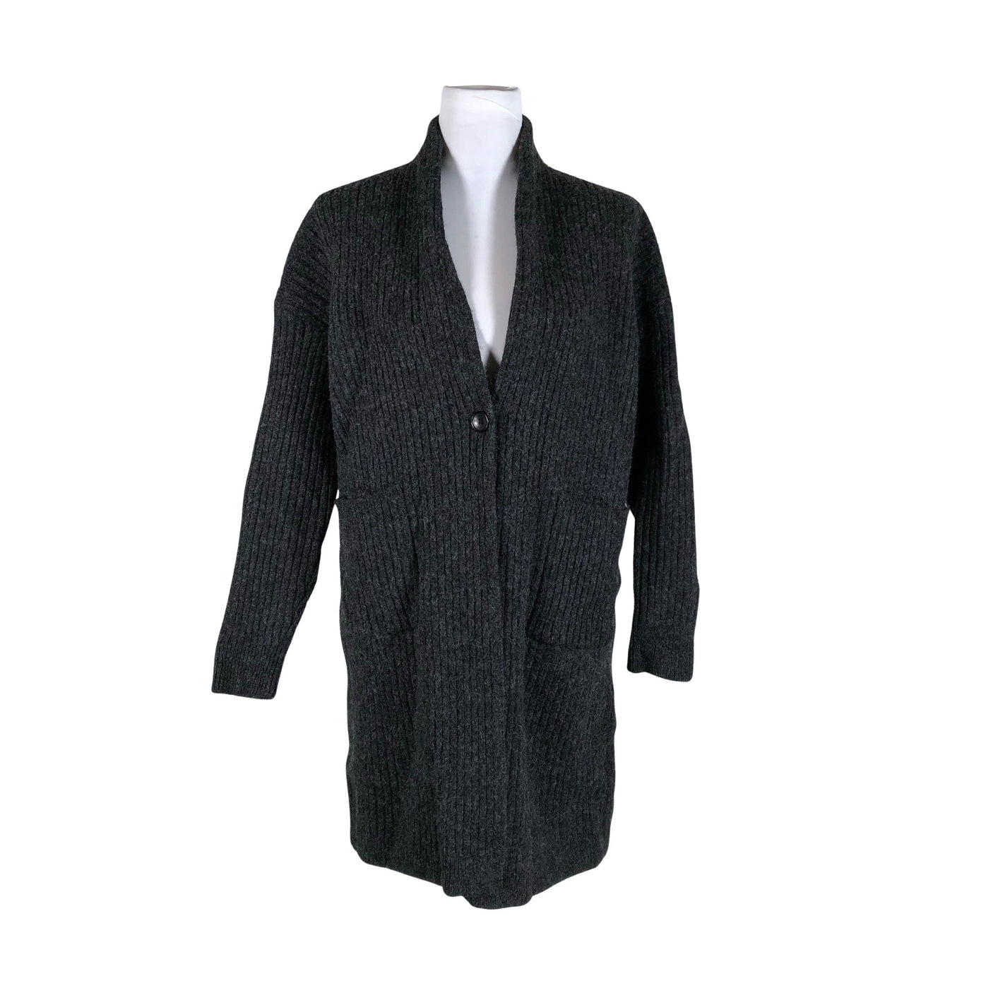 Unisex Uniqlo - Cardigan, size 38 - Gray (1)