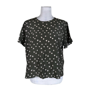 Unisex R-collection - Short-sleeved blouse, size 40 - Green (1)