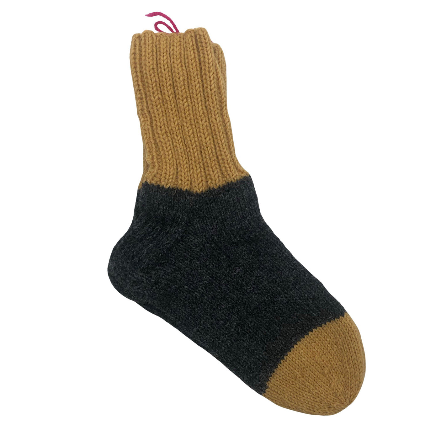 Unisex Handmade - Wool socks, size 40 - Gray (1)