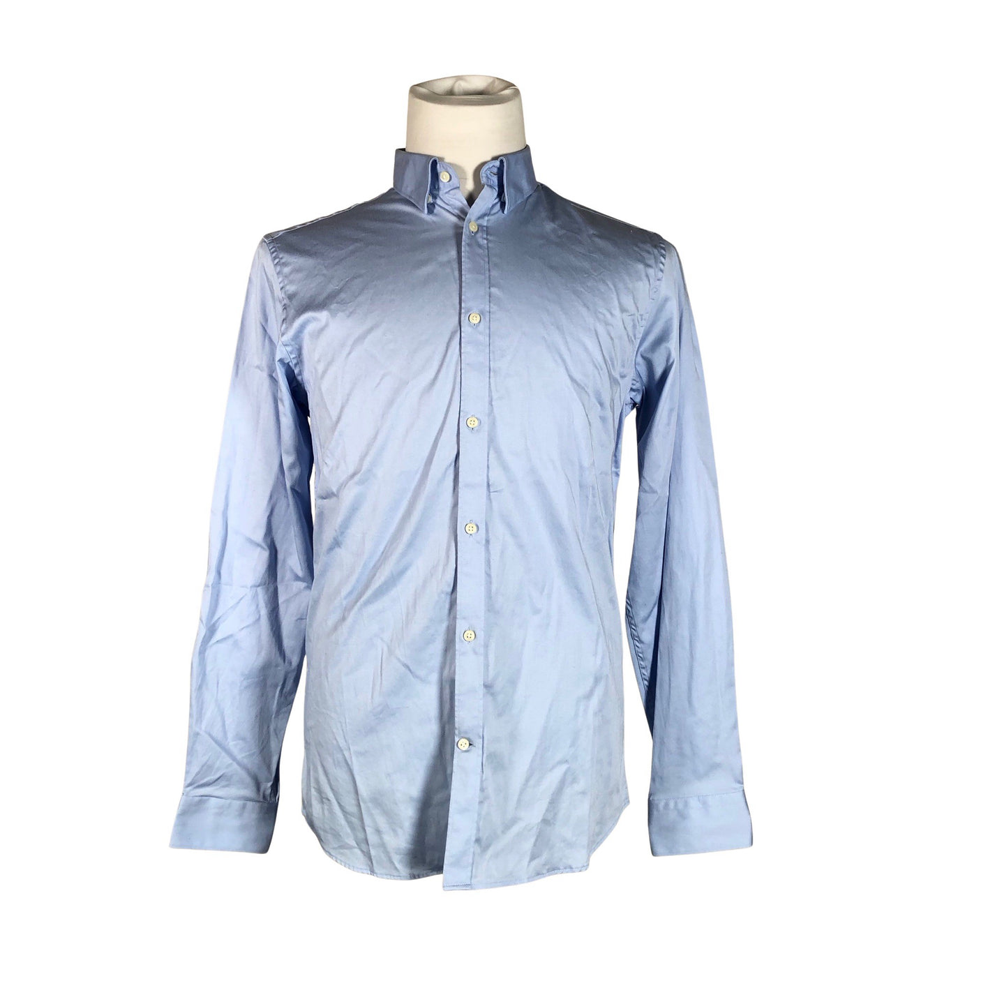 Unisex Selected - Collared shirt, size L - Light blue (1)