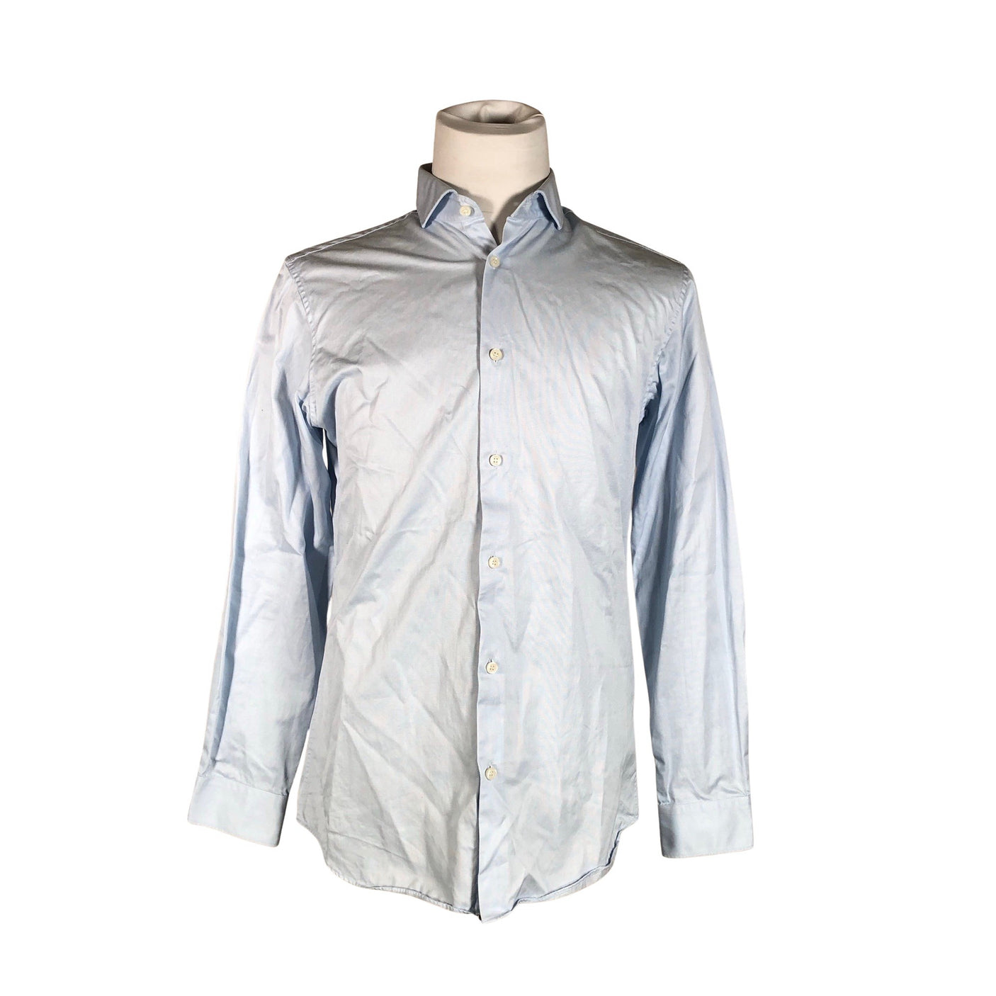 Unisex Selected - Collared shirt, size L - Light blue (1)