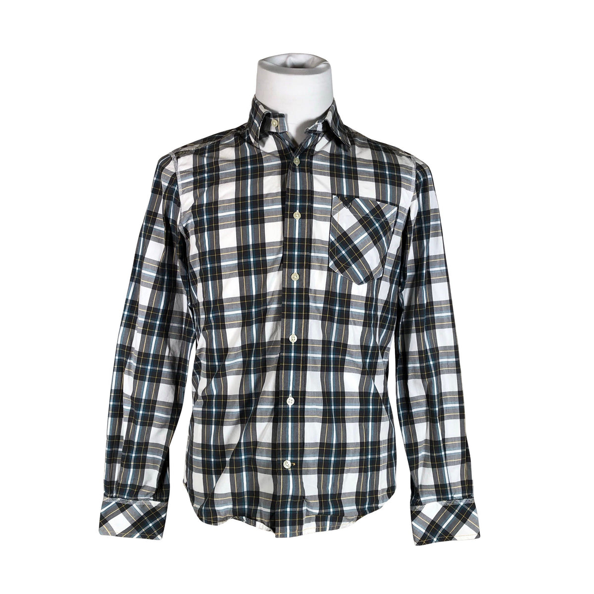 Unisex Cottonfield - Collared shirt, size S - Green (1)