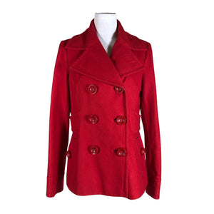 Unisex Covered - Wool coat, size 40 - Red (1)