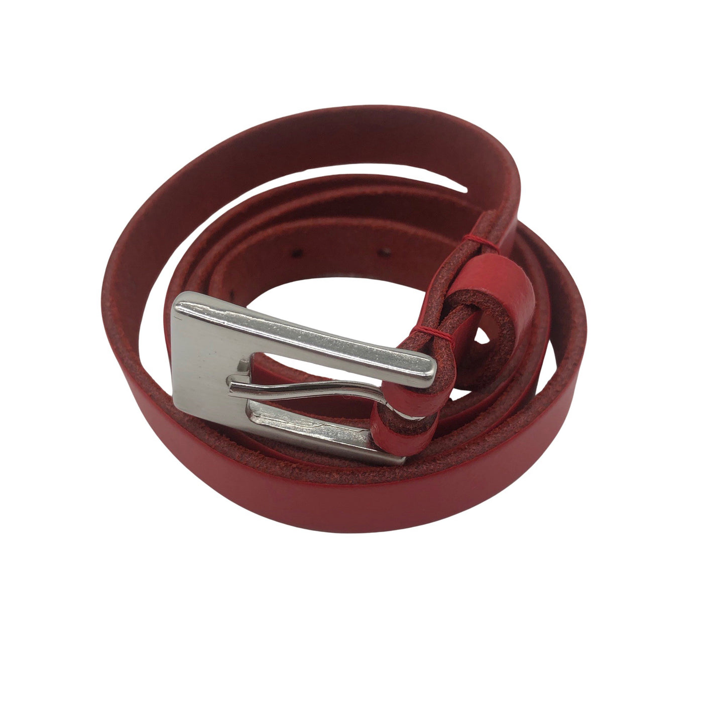 Unisex Nini's - Leather belt, size No size - Red (1)