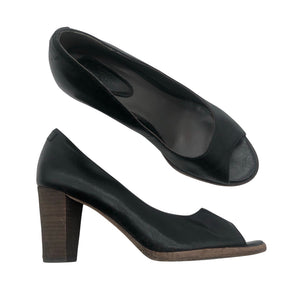 Unisex Marc O'Polo - Open toe high heel shoes, size 39 - Black (1)