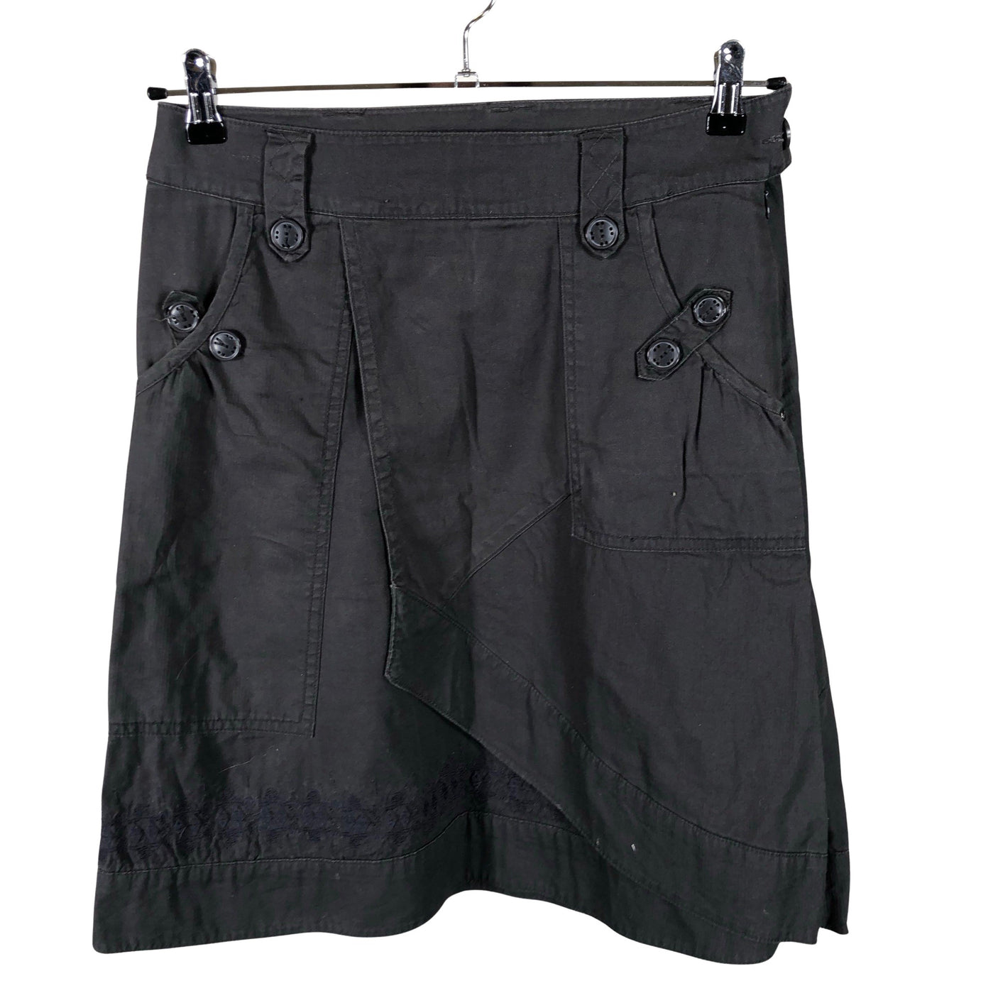 Unisex Fransa - Fabric skirt, size 38 - Gray (1)