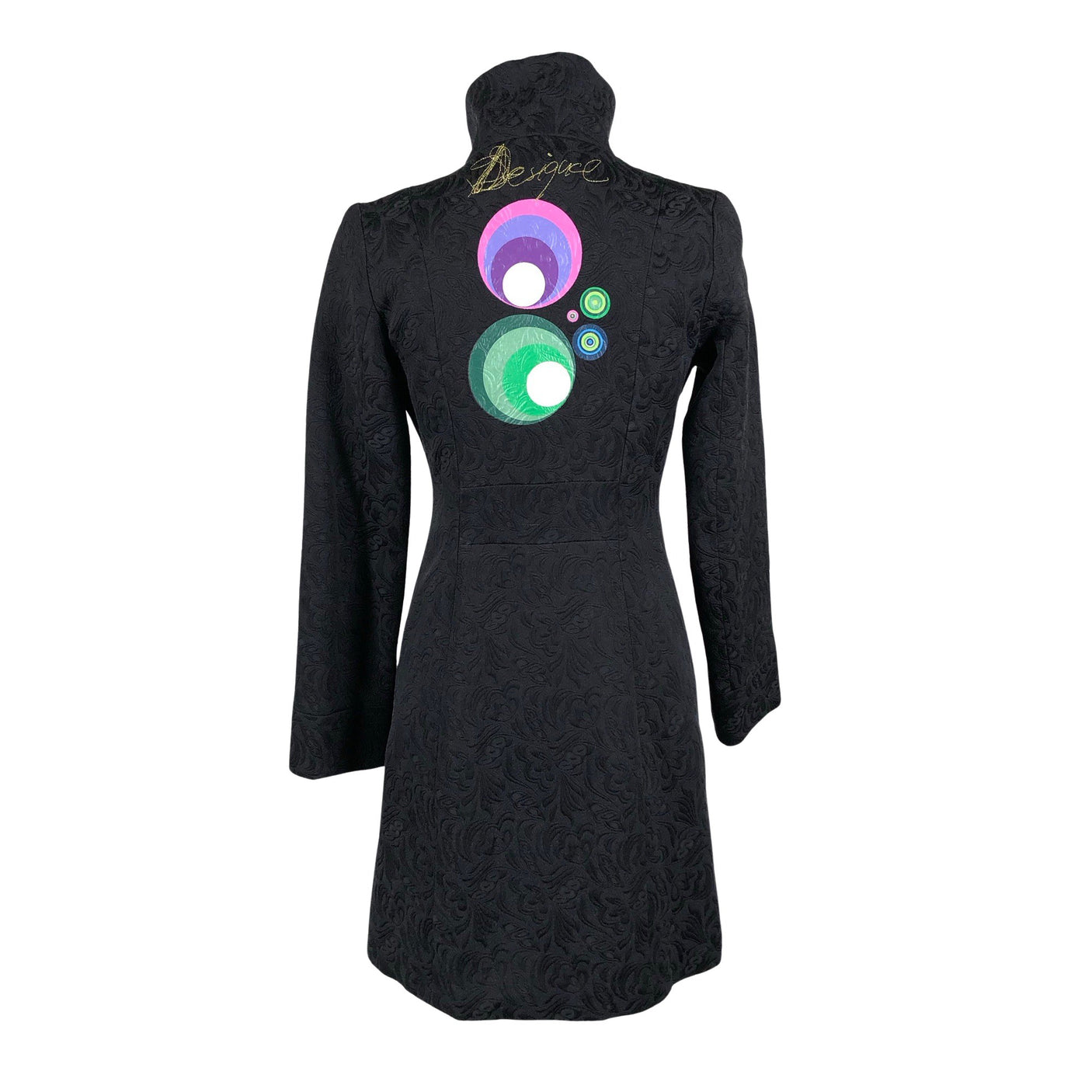 Unisex Desigual - Trench coat, size 36 - Black (2)