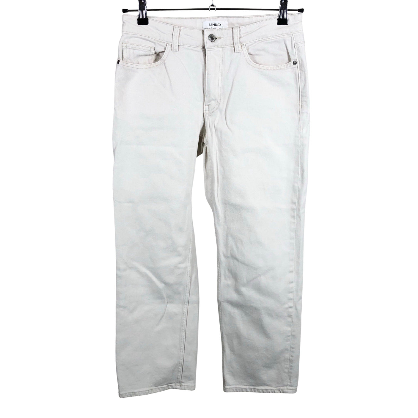 Unisex Lindex - Jeans, size 38 - White (1)