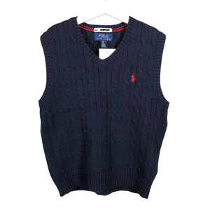 Unisex Polo Ralph Lauren - Knit vest, size 122 - 128 - Blue (1)