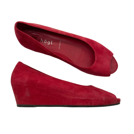 Unisex Högl - Wedge heel shoes, size 38 - Red ()