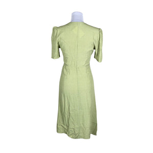 Unisex Rouje - Schiffon dress, size 38 - Green (2)