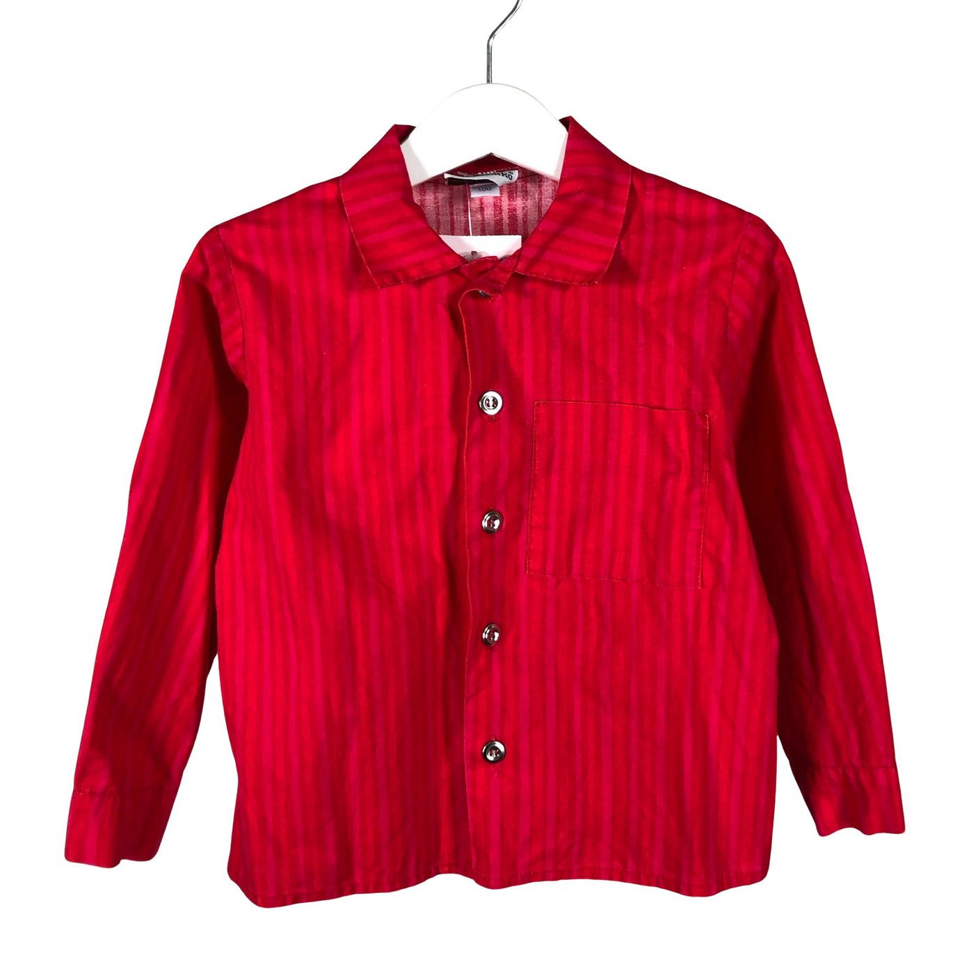 Unisex Marimekko - Collared shirt, size 98 - 104 - Red (1)