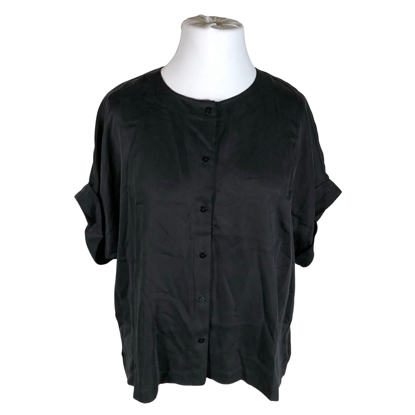 Unisex Papu - Short-sleeved blouse, size 42 - Black (1)