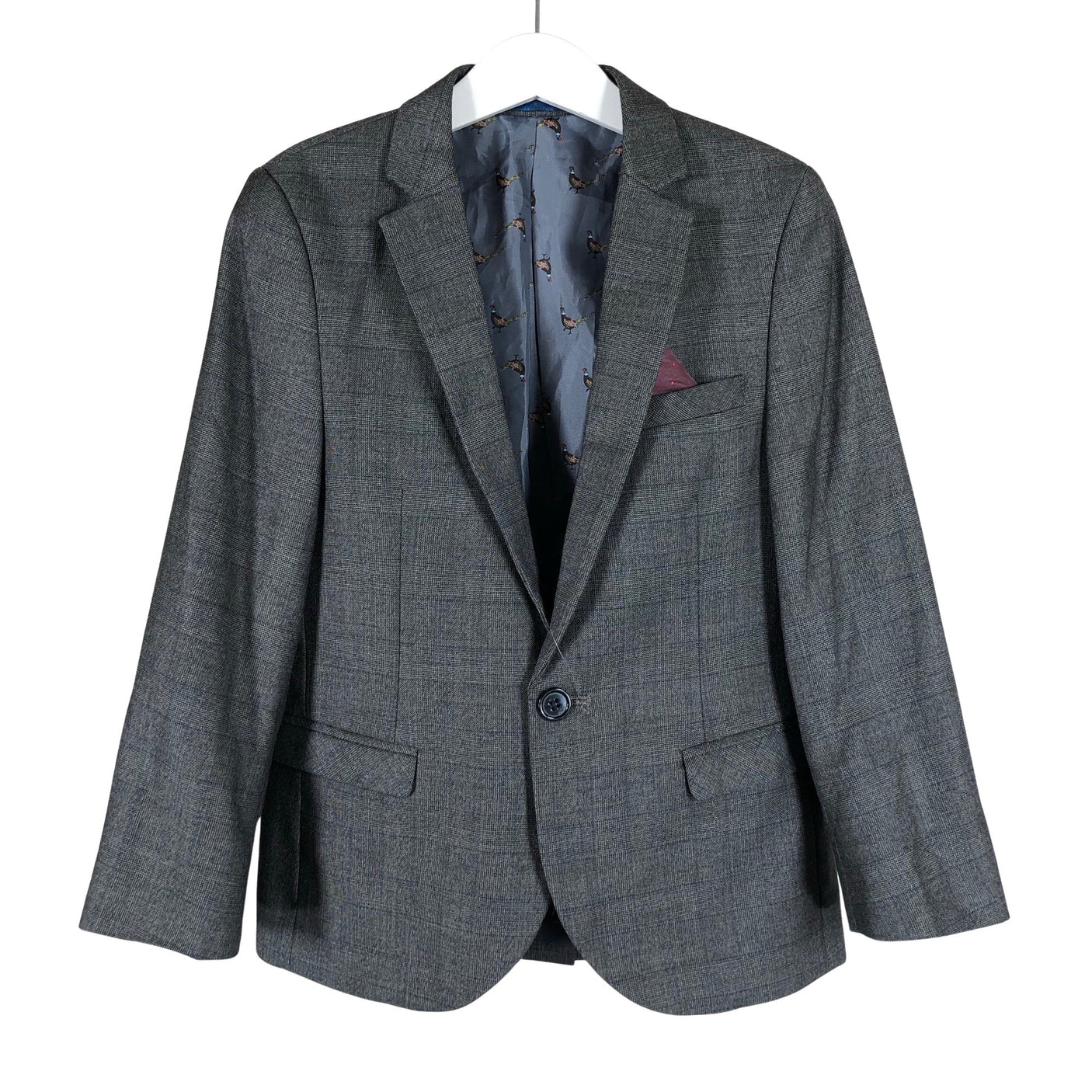 Unisex Next - Suit jacket, size 122 - 128 - Gray (1)