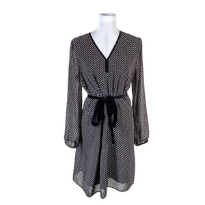 Unisex Cortefiel - Schiffon dress, size 40 - Black (1)
