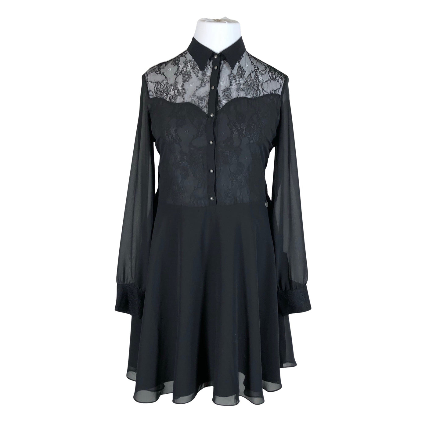 Unisex Guess - Schiffon dress, size 42 - Black (1)