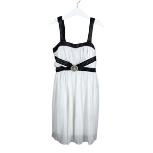 Unisex BCX girl - Party dress, size 140 - 146 - White (1)