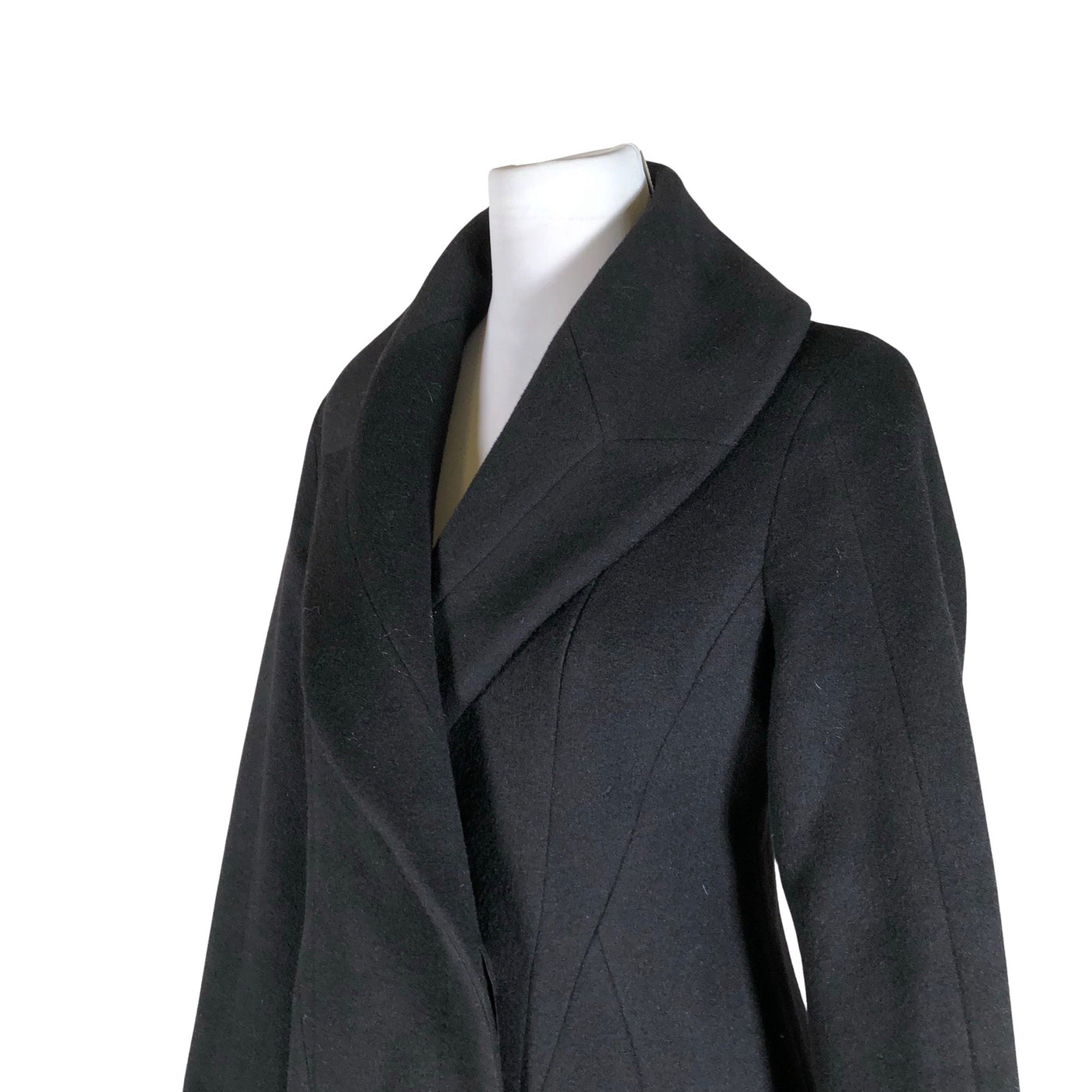 Unisex Hugo Boss - Wool coat, size 36 - Black (3)