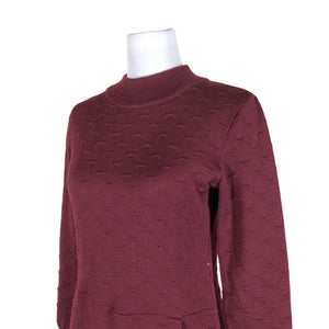 Unisex Uhana Design - Knit dress, size 36 - Wine red (3)