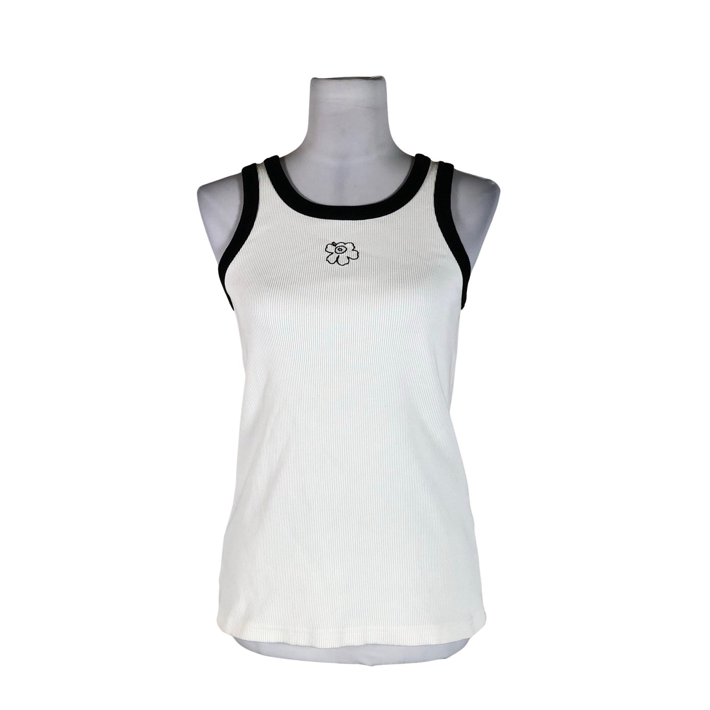 Unisex Marimekko - Tricot tank top, size 38 - White (1)