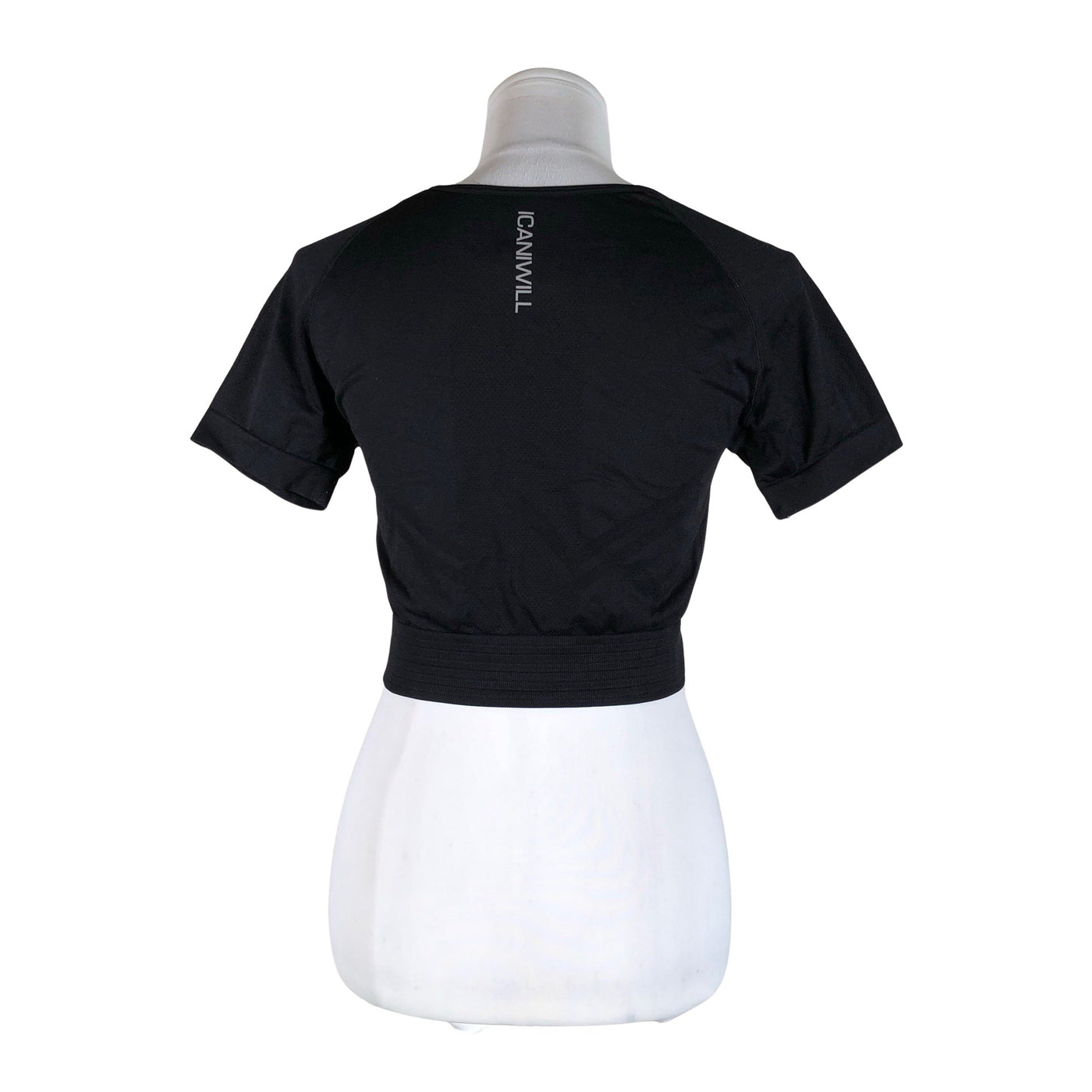Unisex ICIW – Icaniwill - Sports shirt, short sleeve, size 38 - Black (2)