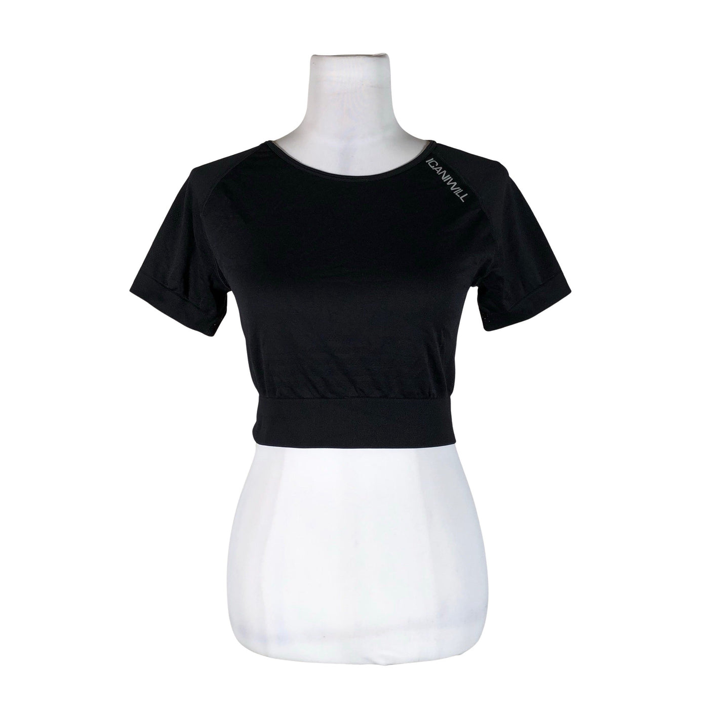 Unisex ICIW – Icaniwill - Sports shirt, short sleeve, size 38 - Black (1)