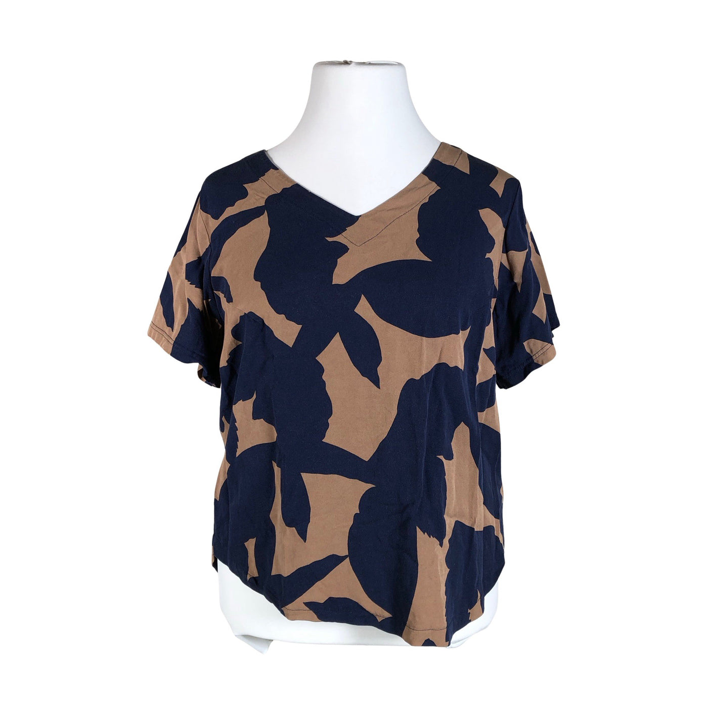 Unisex NOSH - Short-sleeved blouse, size 42 - Brown (1)