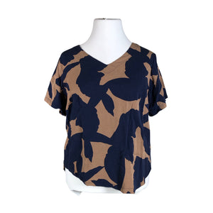 Unisex NOSH - Short-sleeved blouse, size 42 - Brown (1)