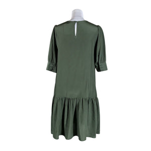 Unisex R-collection - Schiffon dress, size 34 - Green (2)