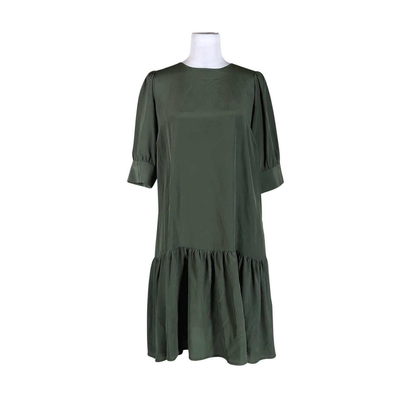 Unisex R-collection - Schiffon dress, size 34 - Green (1)