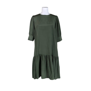 Unisex R-collection - Schiffon dress, size 34 - Green (1)