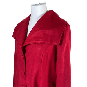 Unisex Hell Bunny - Wool coat, size 48 - Red (2)