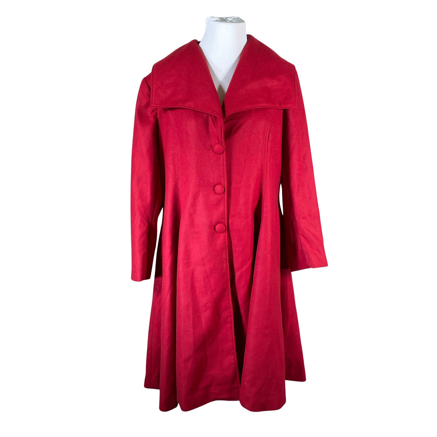 Unisex Hell Bunny - Wool coat, size 48 - Red (1)