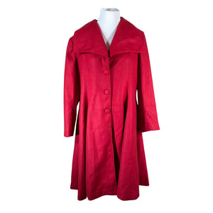 Unisex Hell Bunny - Wool coat, size 48 - Red (1)