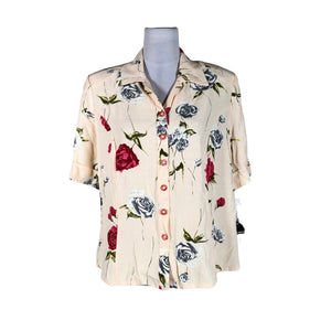 Unisex Muotihovi - Short-sleeved blouse, size 40 - Light pink (1)