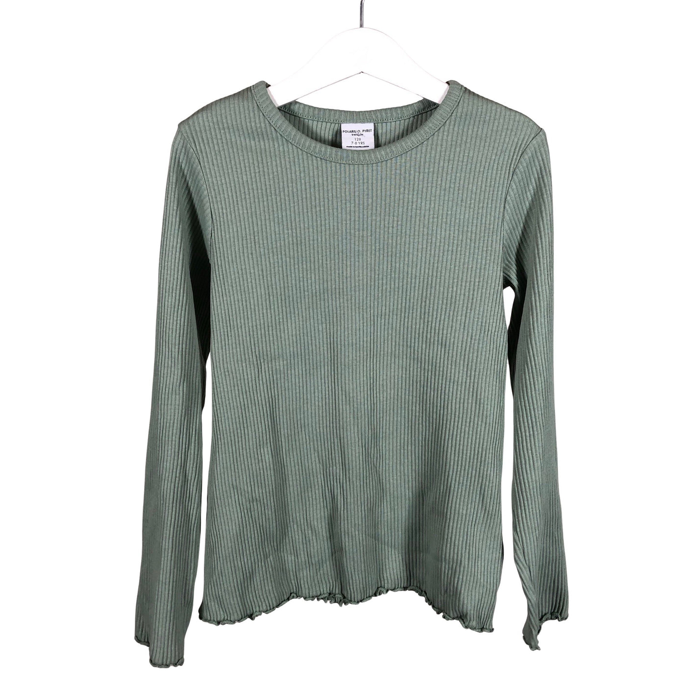 Unisex Polarn O. Pyret - Tricot shirt, size 122 - 128 - Green (1)