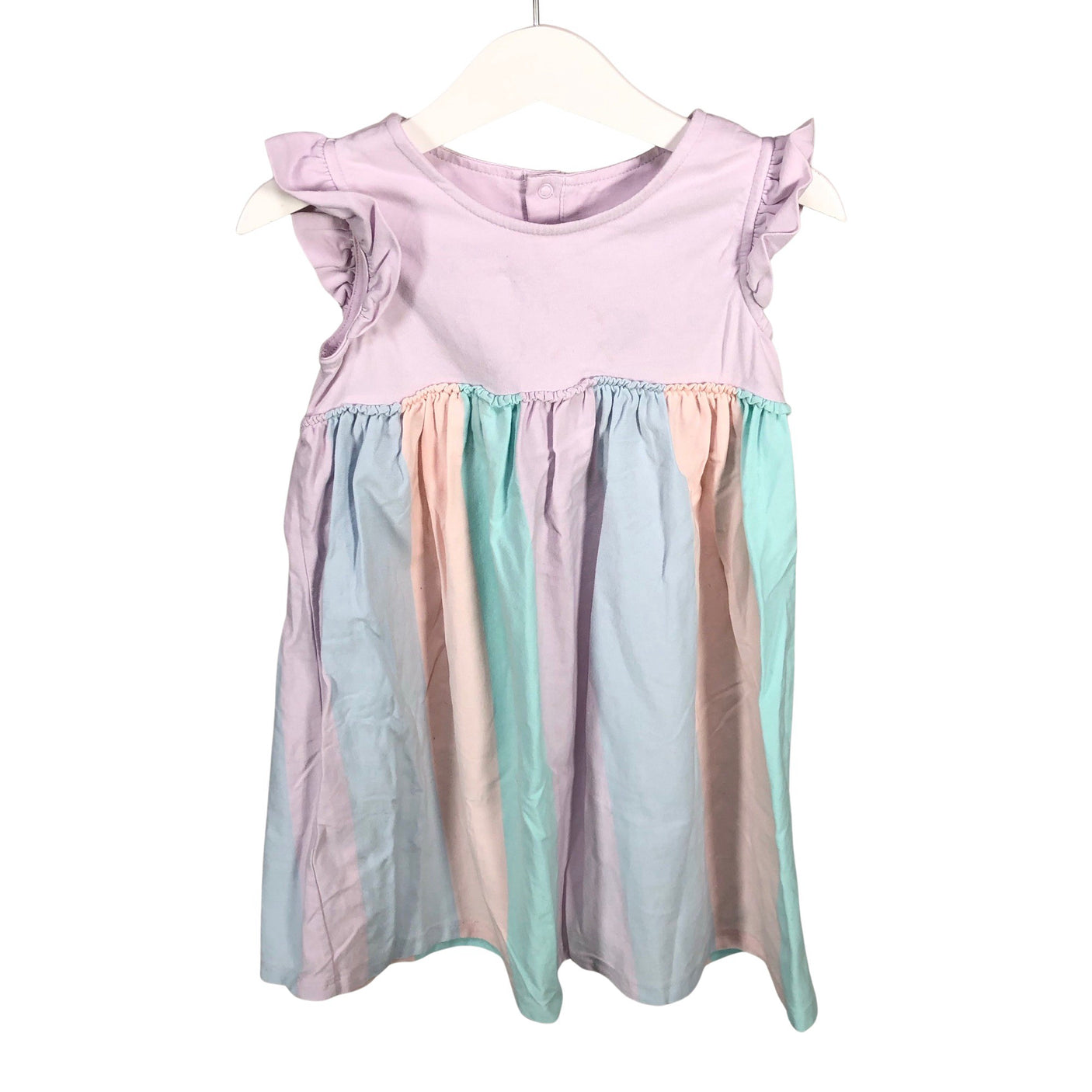 Unisex Polarn O. Pyret - Tricot dress, size 98 - 104 - Light pink (1)