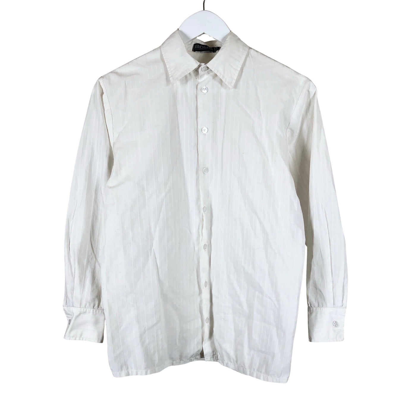 Unisex Cadeau - Collared shirt, size 152 - 158 - White (1)