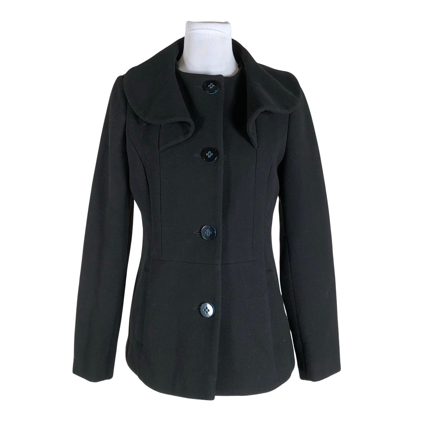 Unisex Mosaic - Wool coat, size 38 - Black (1)
